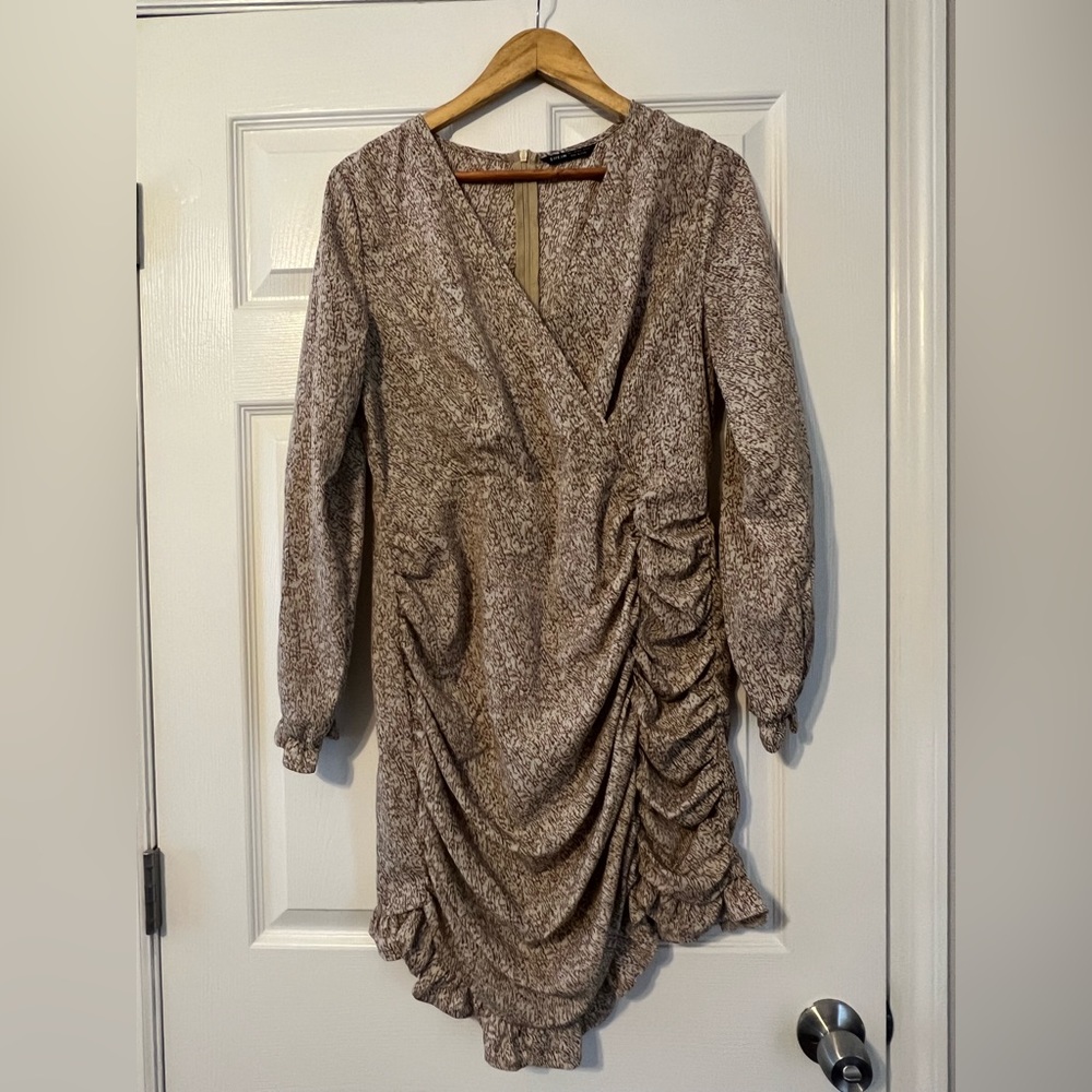 Shein ruffled long sleeve dress
